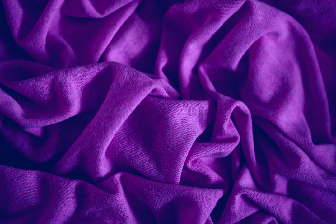 Soft folds of purple cloth, like the luxury fabric Lydia in the Bible sold